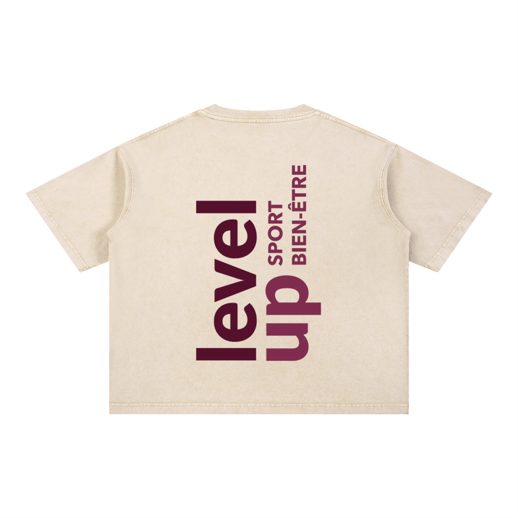T-SHIRT OVERSIZE EFFET DÉLAVÉ TYCE x LEVEL UP