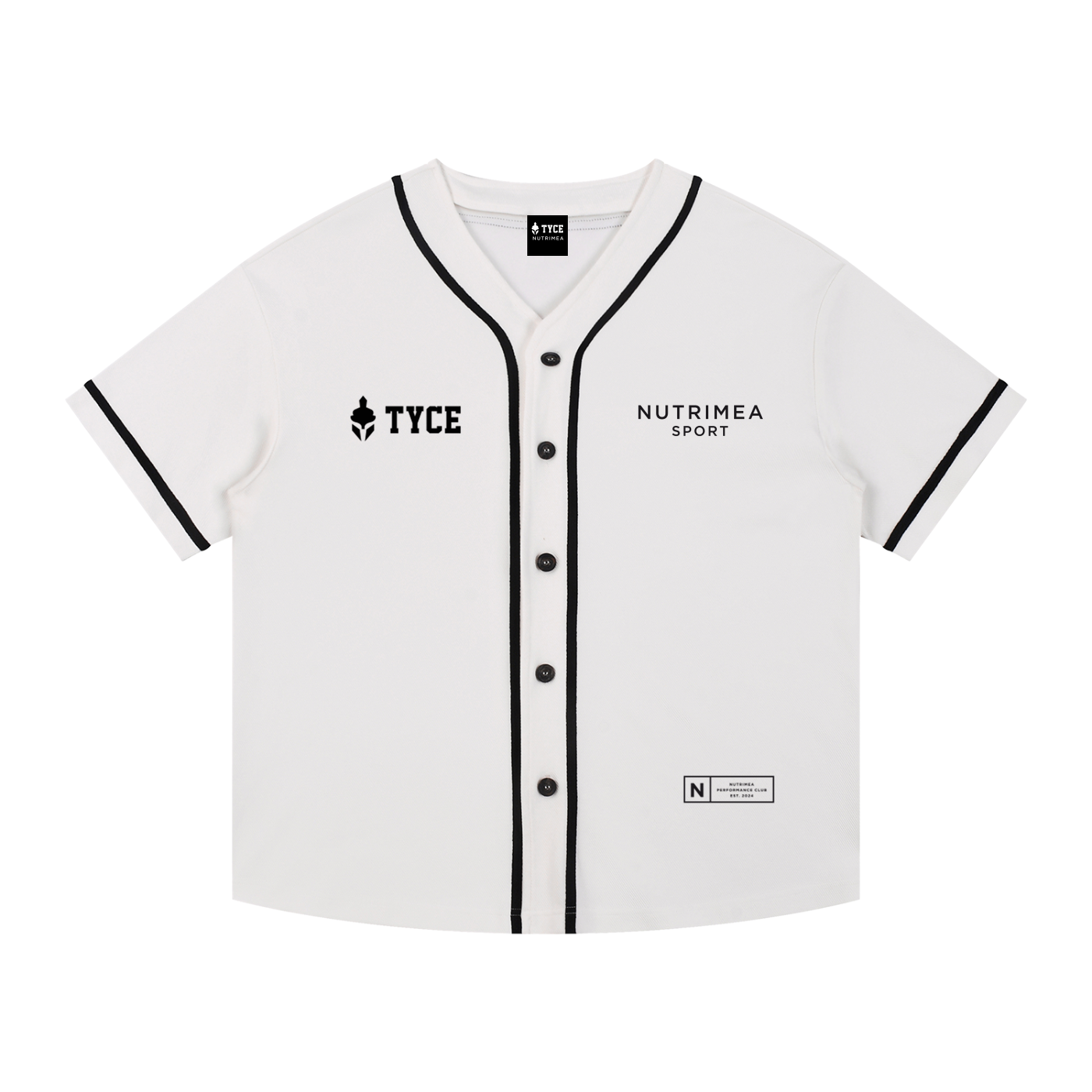 Maillot de Baseball NUTRIMEA x TYCE Blanc 4