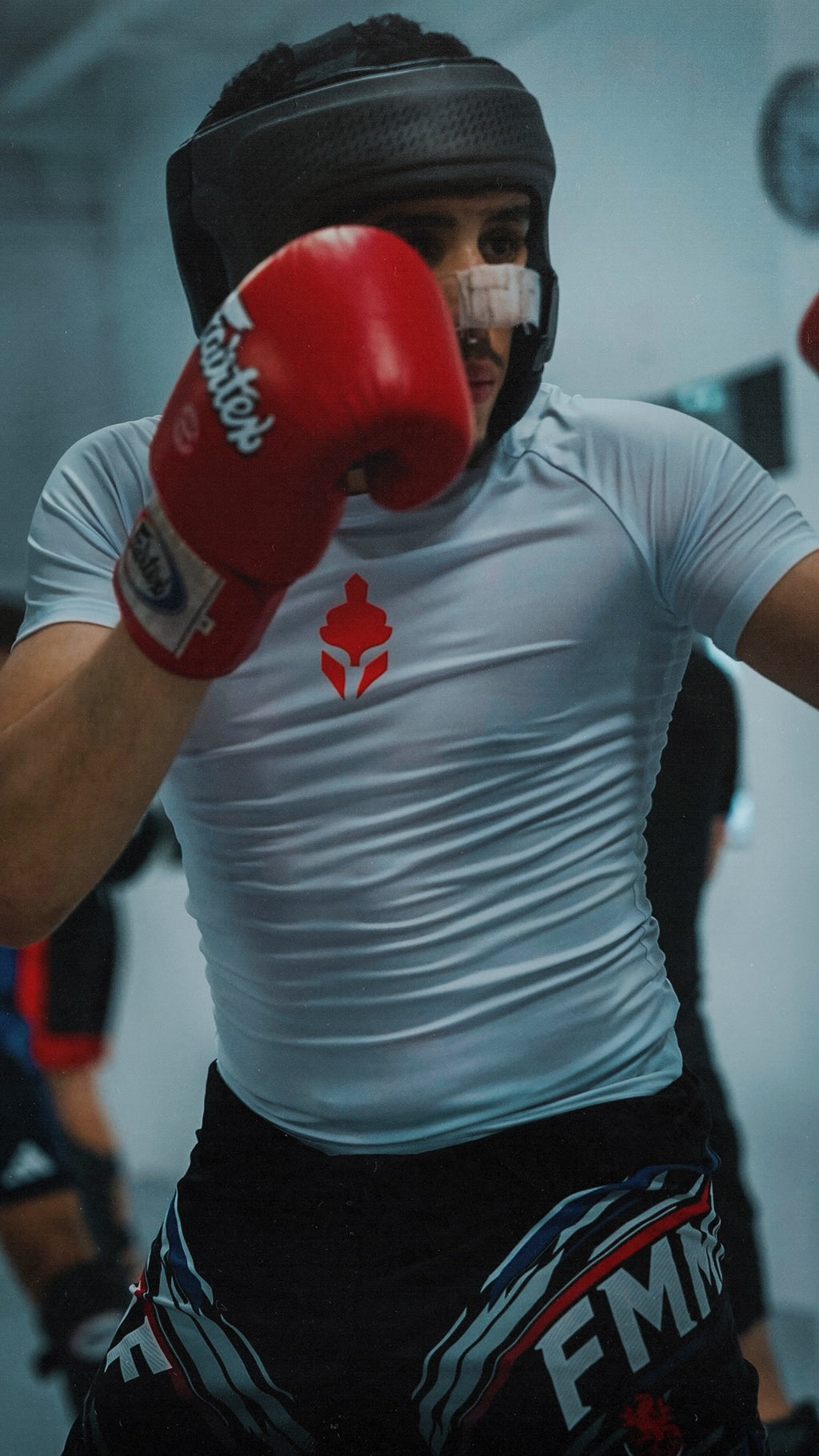 T-Shirt Skin Compression Blanc Homme — MMA / BJJ / CrossFit