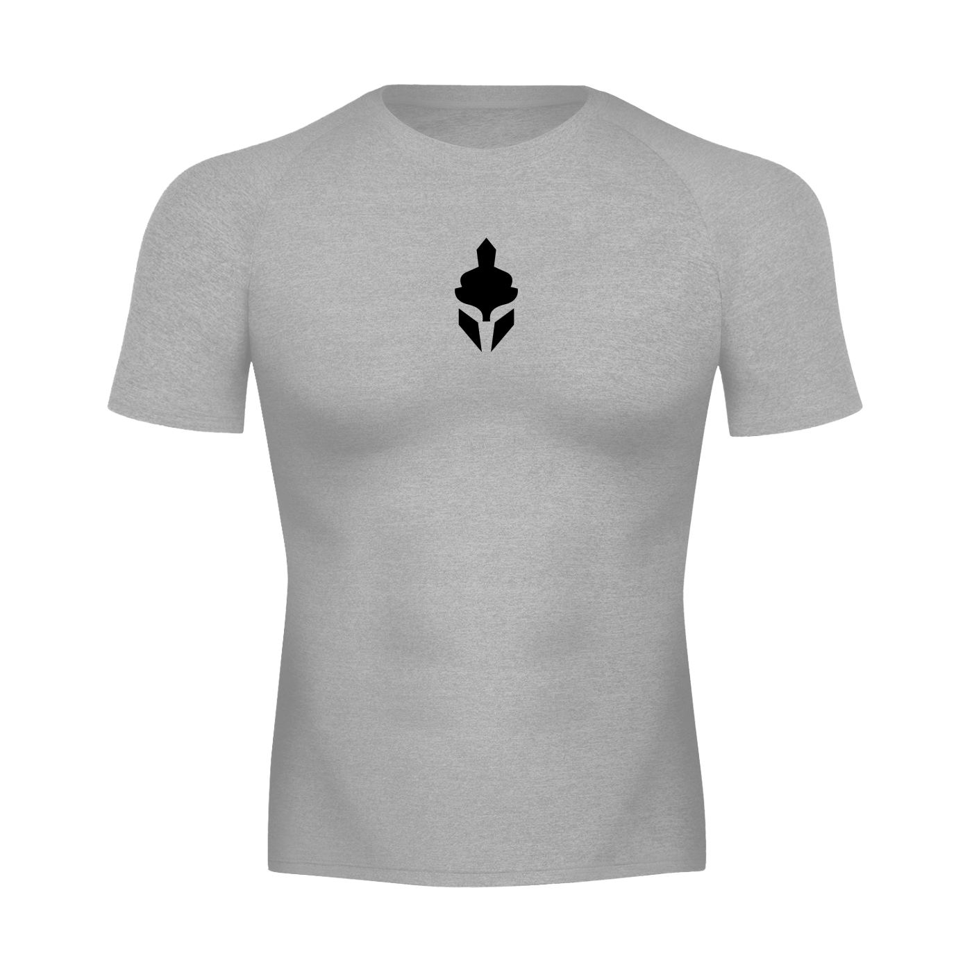 T-Shirt Skin Compression Gris Chiné Homme — MMA / BJJ / CrossFit