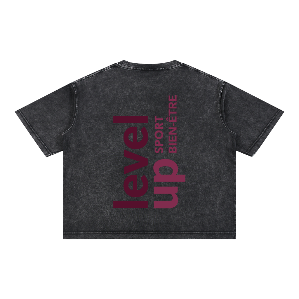 T-SHIRT OVERSIZE EFFET DÉLAVÉ TYCE x LEVEL UP