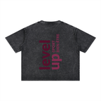 T-Shirt Boxy Level UP – Mineral Wash
