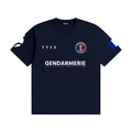 T-shirt Gendarmerie Jiu-Jitsu Brésilien TYCE — bleu marine, vue de face