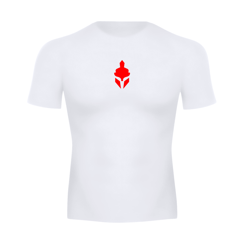 T-Shirt Skin Compression Blanc Homme — MMA / BJJ / CrossFit