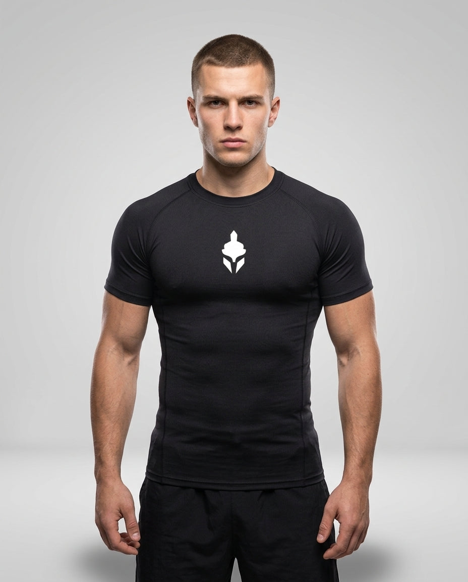 T-Shirt Skin Compression Noir Homme — MMA / BJJ / CrossFit