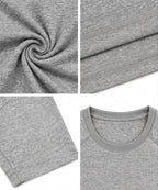 T-Shirt Skin Compression Manches Longues Gris Chiné Homme — MMA / BJJ
