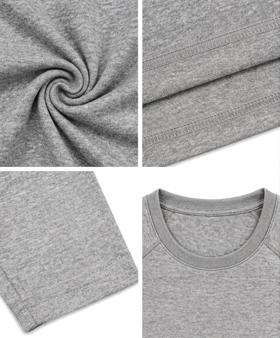 T-Shirt Skin Compression Manches Longues Gris Chiné Homme — MMA / BJJ