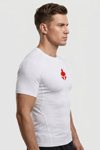 T-Shirt Skin Compression Blanc Homme — MMA / BJJ / CrossFit