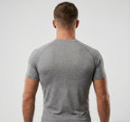 T-Shirt Skin Compression Gris Chiné Homme — MMA / BJJ / CrossFit
