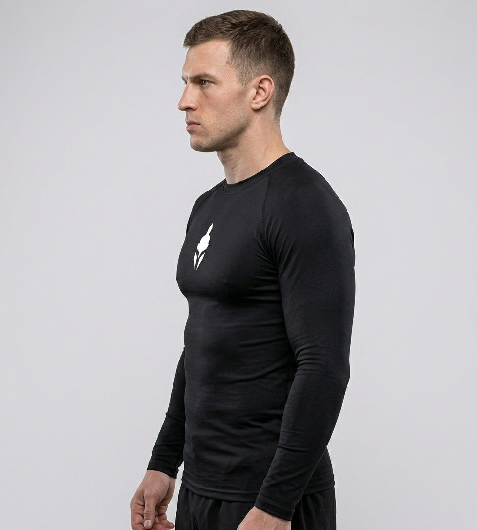 T-Shirt Skin Compression Manches Longues - Noir