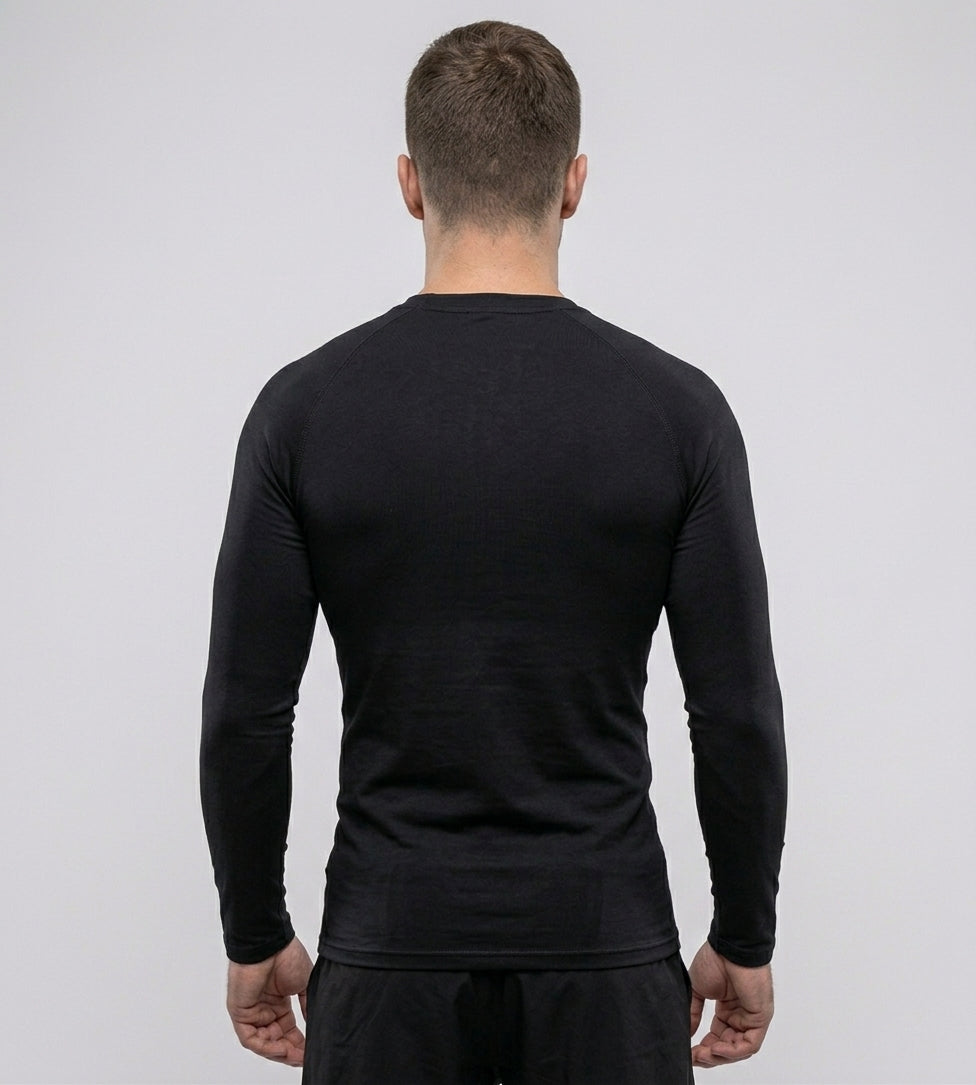 T-Shirt Skin Compression Manches Longues - Noir
