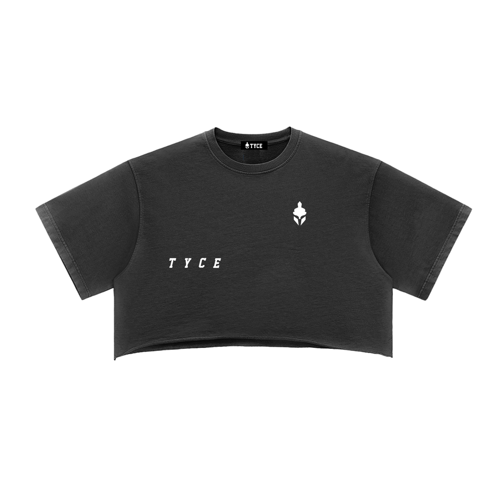 Crop Top délavé CONQUER TYCE Noir