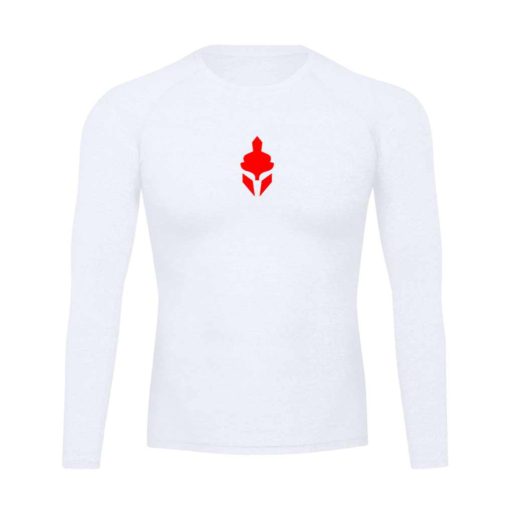 T-Shirt Skin Compression Manches Longues Blanc Homme — MMA / BJJ