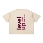 T-Shirt Boxy Level UP – Mineral Wash