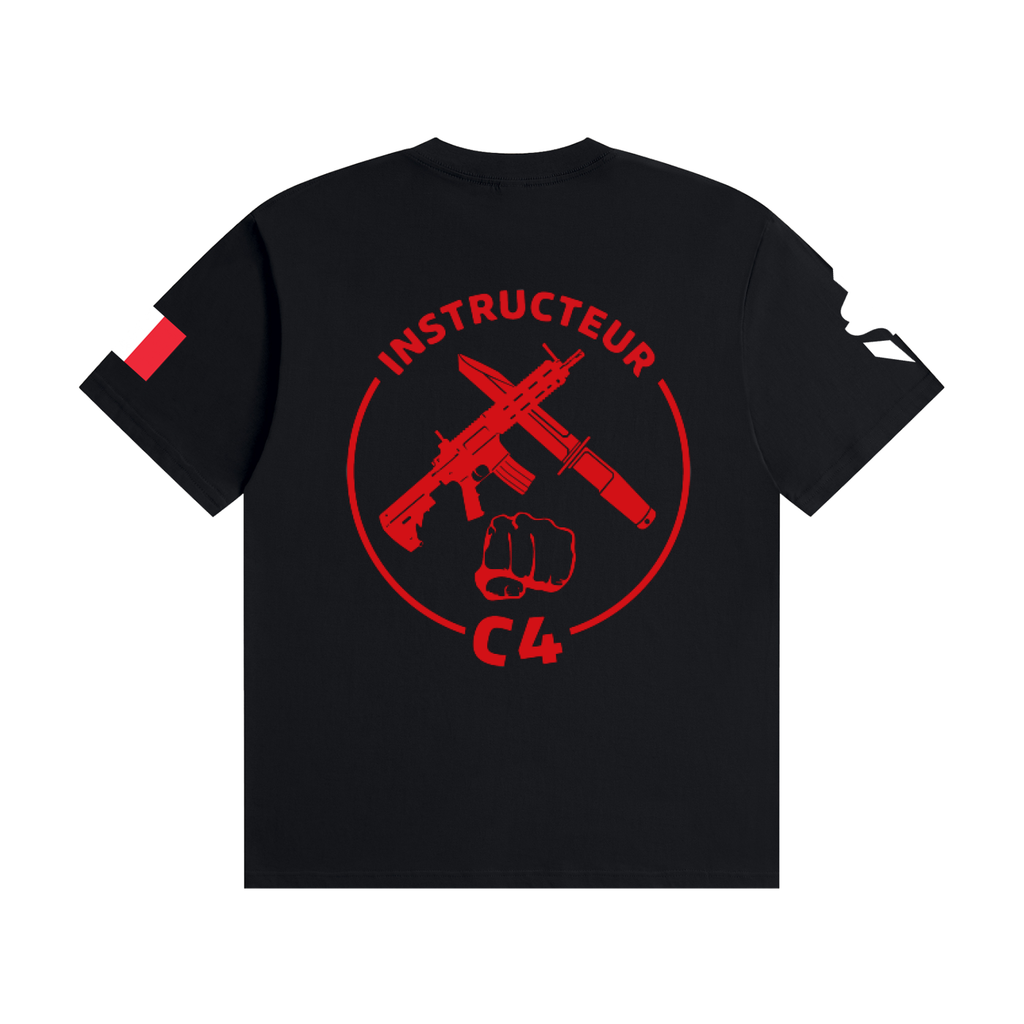 T-shirt Instructeur C4 TYCE — noir, vue de dos