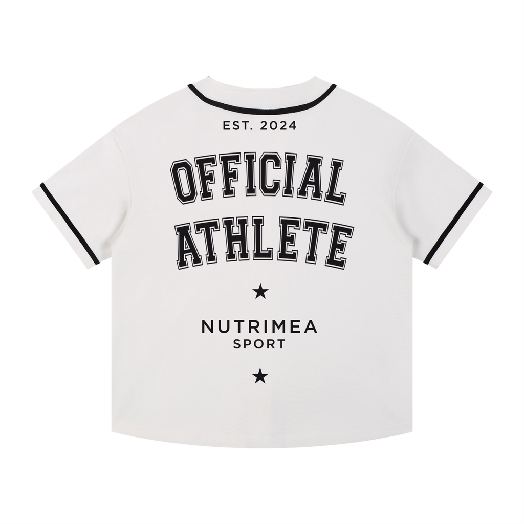 Maillot de Baseball NUTRIMEA x TYCE Blanc 2