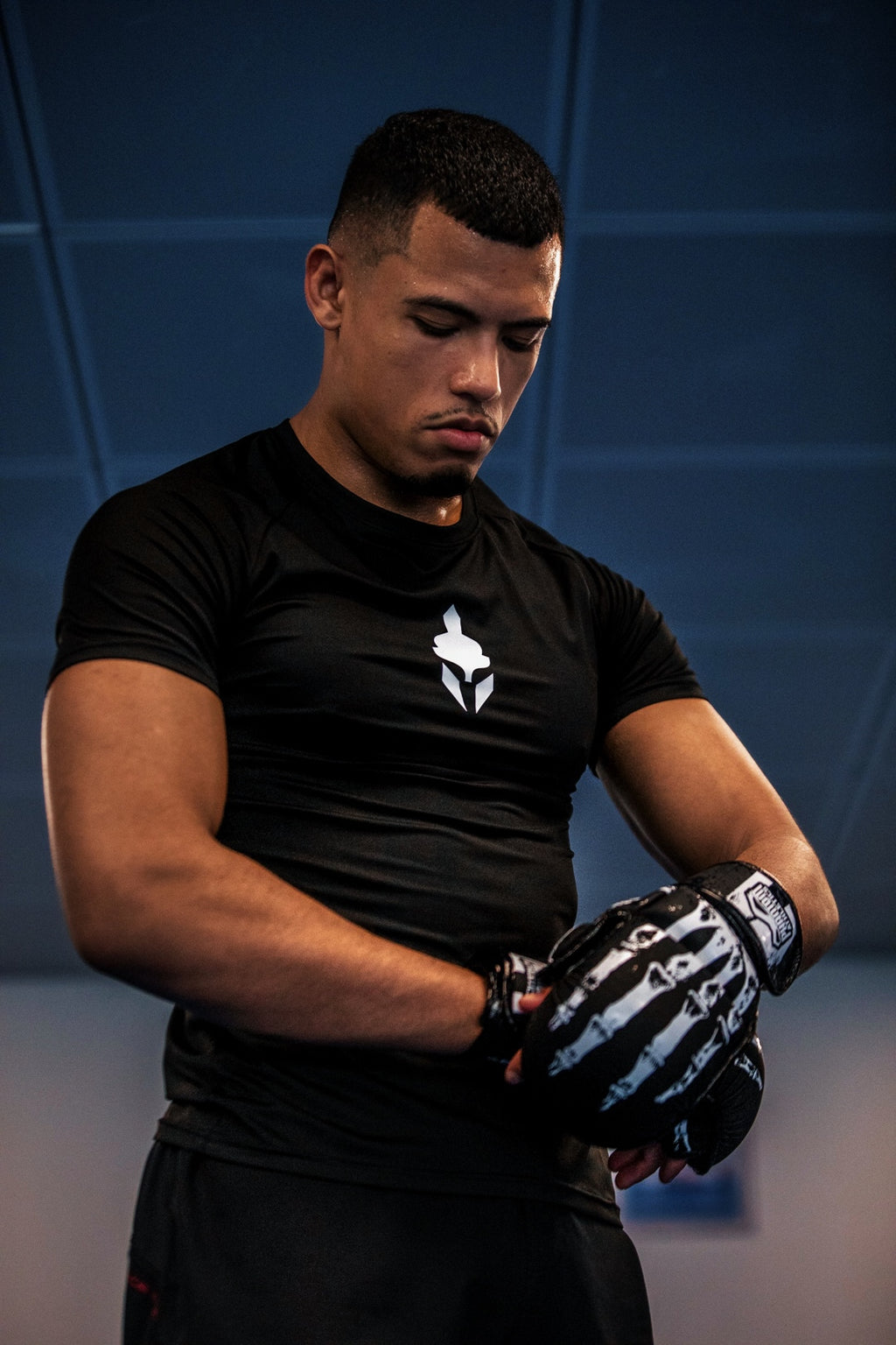 T-Shirt Skin Compression Noir Homme — MMA / BJJ / CrossFit