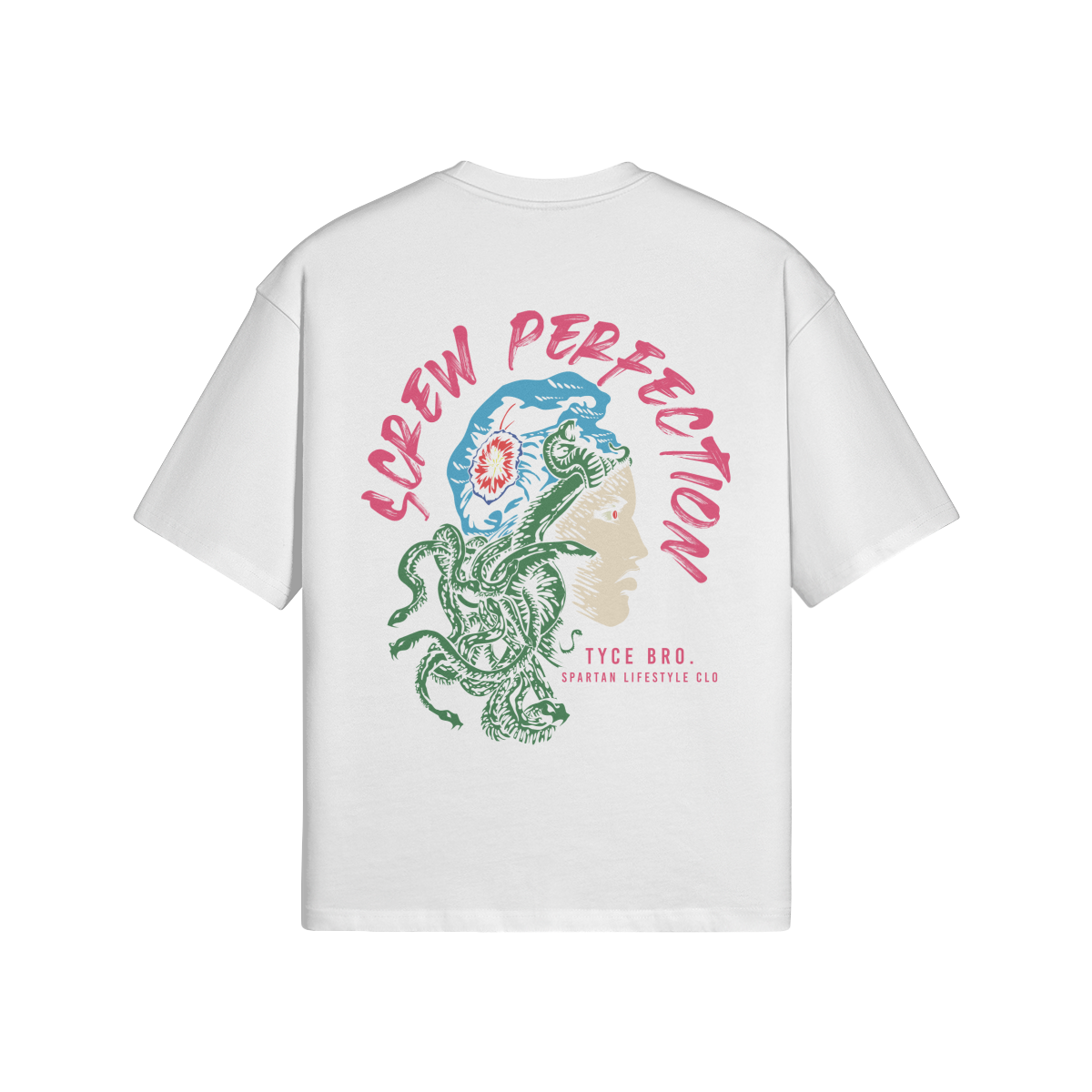 T-shirt OVERSIZE MEDUSA Blanc