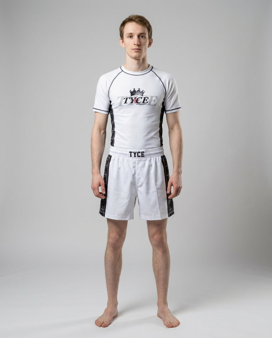 Ensemble Baudouin IV CULTURE OF WAR — rashguard et short de combat TYCE