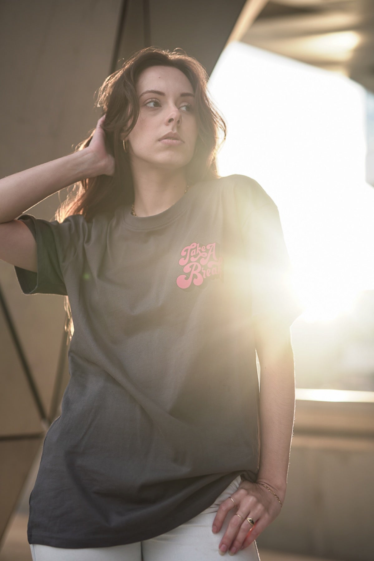 Porté — T-shirt oversize Take a Break