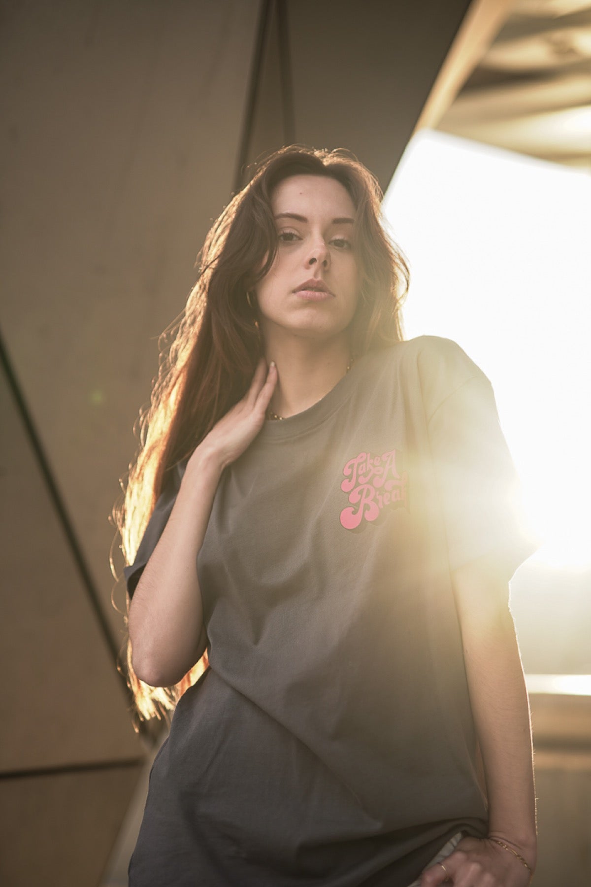 Porté — T-shirt oversize Take a Break