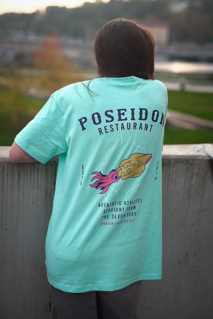 Porté — T-shirt oversize Poseidon, dos