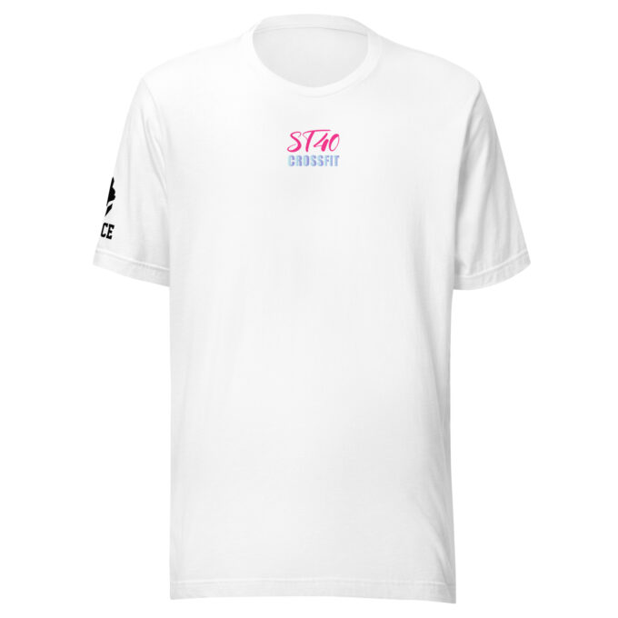 T-shirt ST40 CrossFit Tropical Vibes blanc
