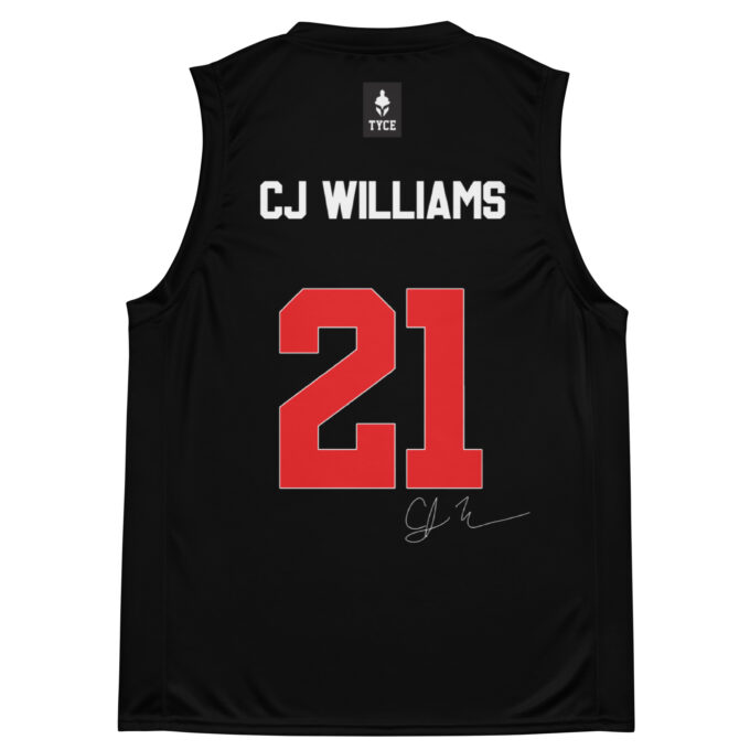 Recycled unisex basketball jersey CJ x TYCE – Image 2