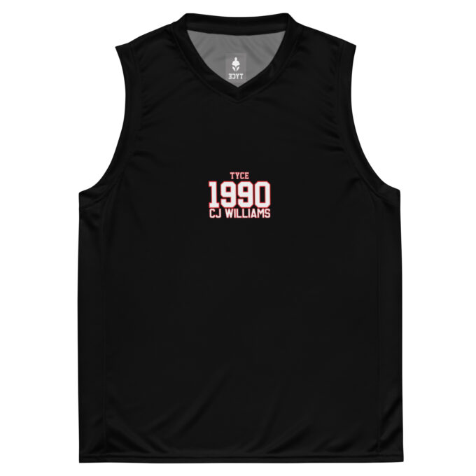 Recycled unisex basketball jersey CJ x TYCE