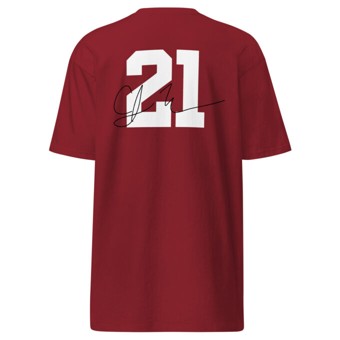 Premium heavyweight tee CJ21 Cherry – Image 2