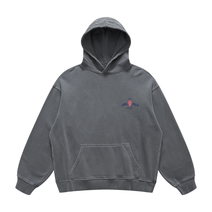 Hoodie Oversize Gris - APHRODITE – Image 2