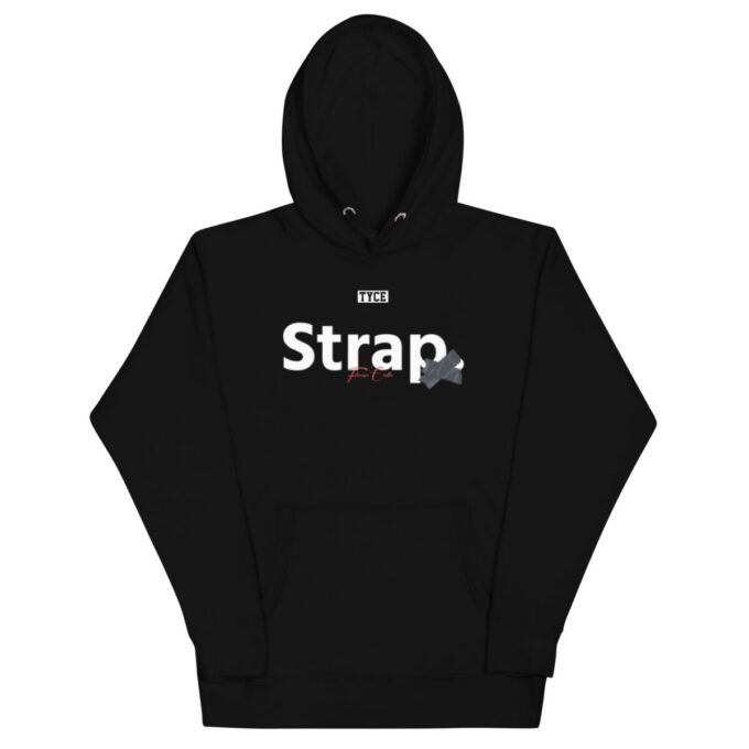 Hoodie unisexe Noir STRAP x TYCE