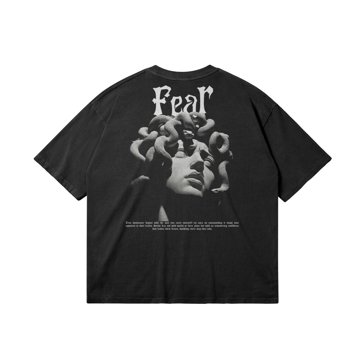 T-shirt Oversize Noir FEAR